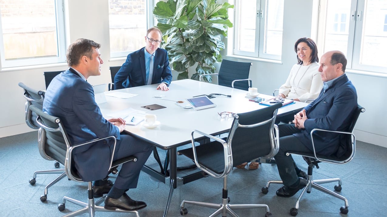 Company meeting at our London office.