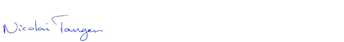 Signatur Nicolai Tangen