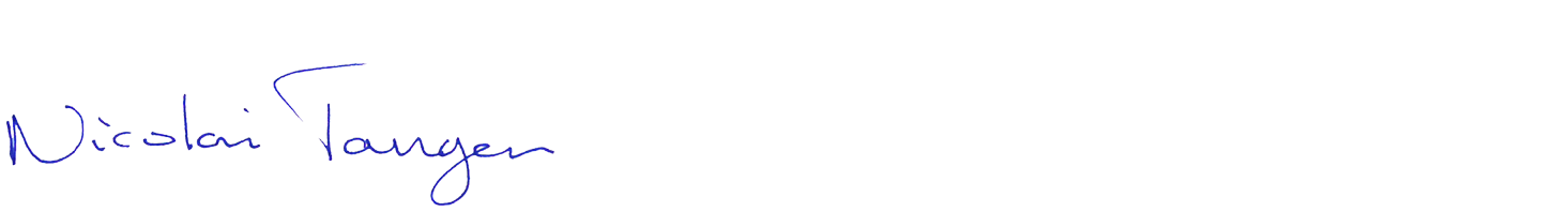 Signatur Nicolai Tangen